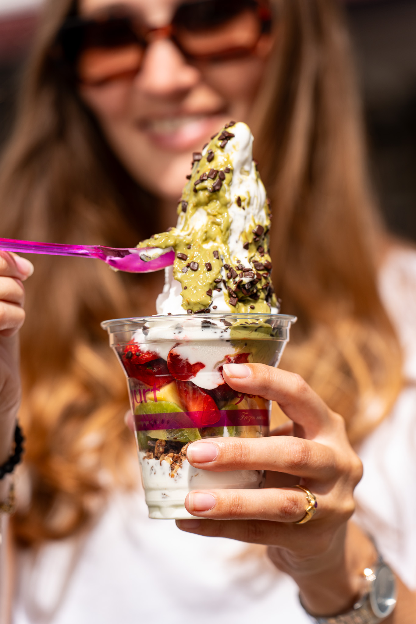 Yaa Yogurt with toppings ready to enjoy