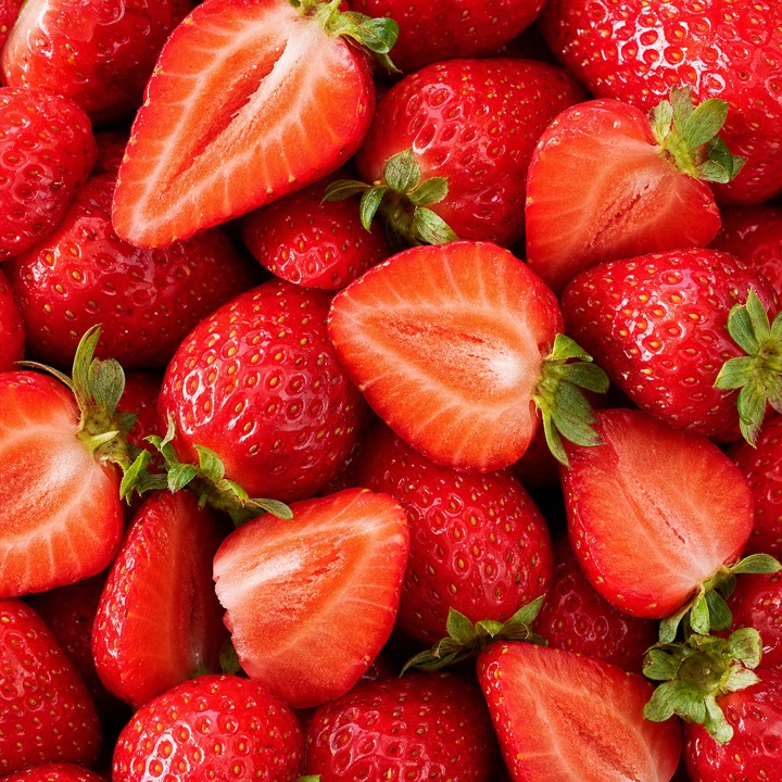 Topping de fresa fresca
