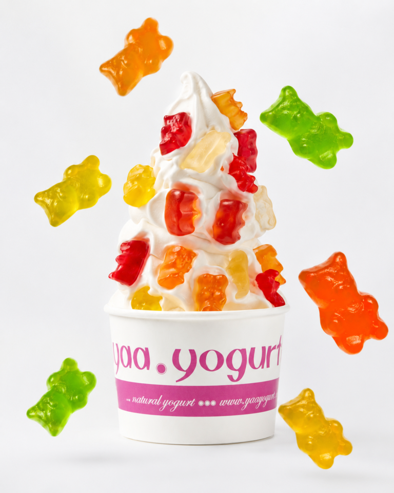 Toppings de gominolas de colores